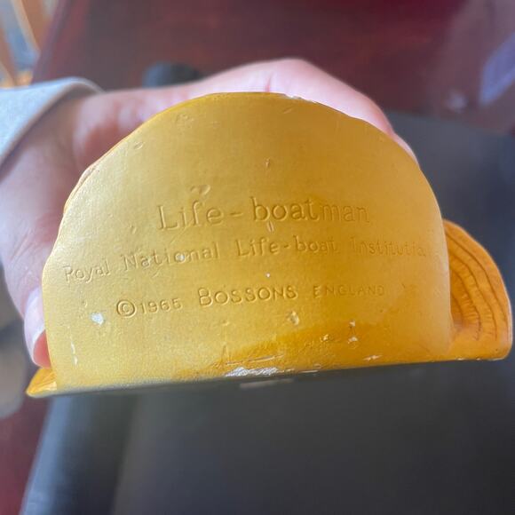 Vintage Bossons Chalkhead Chalkware Life Boat-Man Seafarers Series 1966 - Picture 8 of 11